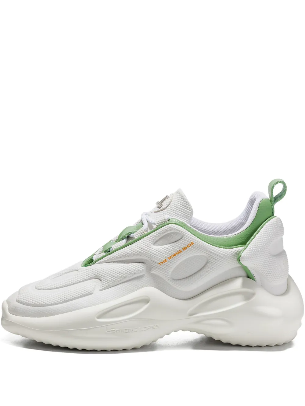 Leandro Lopes Mining logo-detail sneakers White