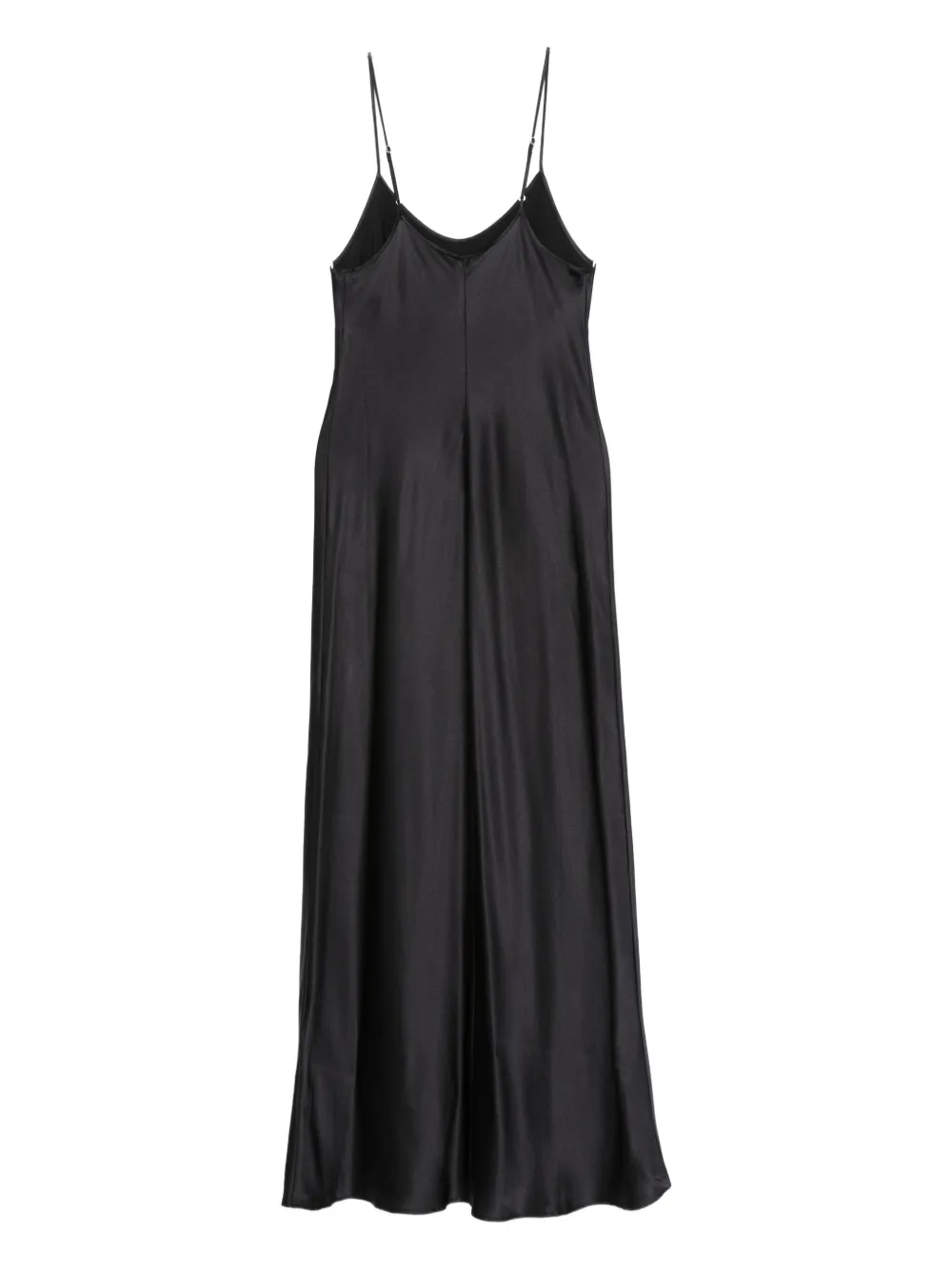 Roberto Collina satin slip dress - Zwart