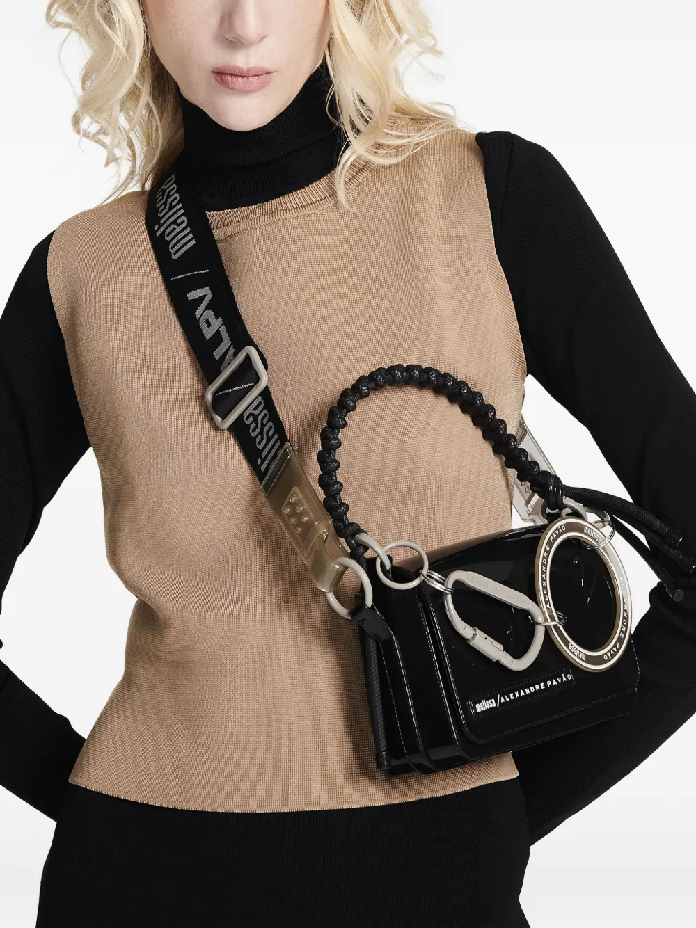 Melissa x Alexandre Pavão Olga shoulder bag - Zwart