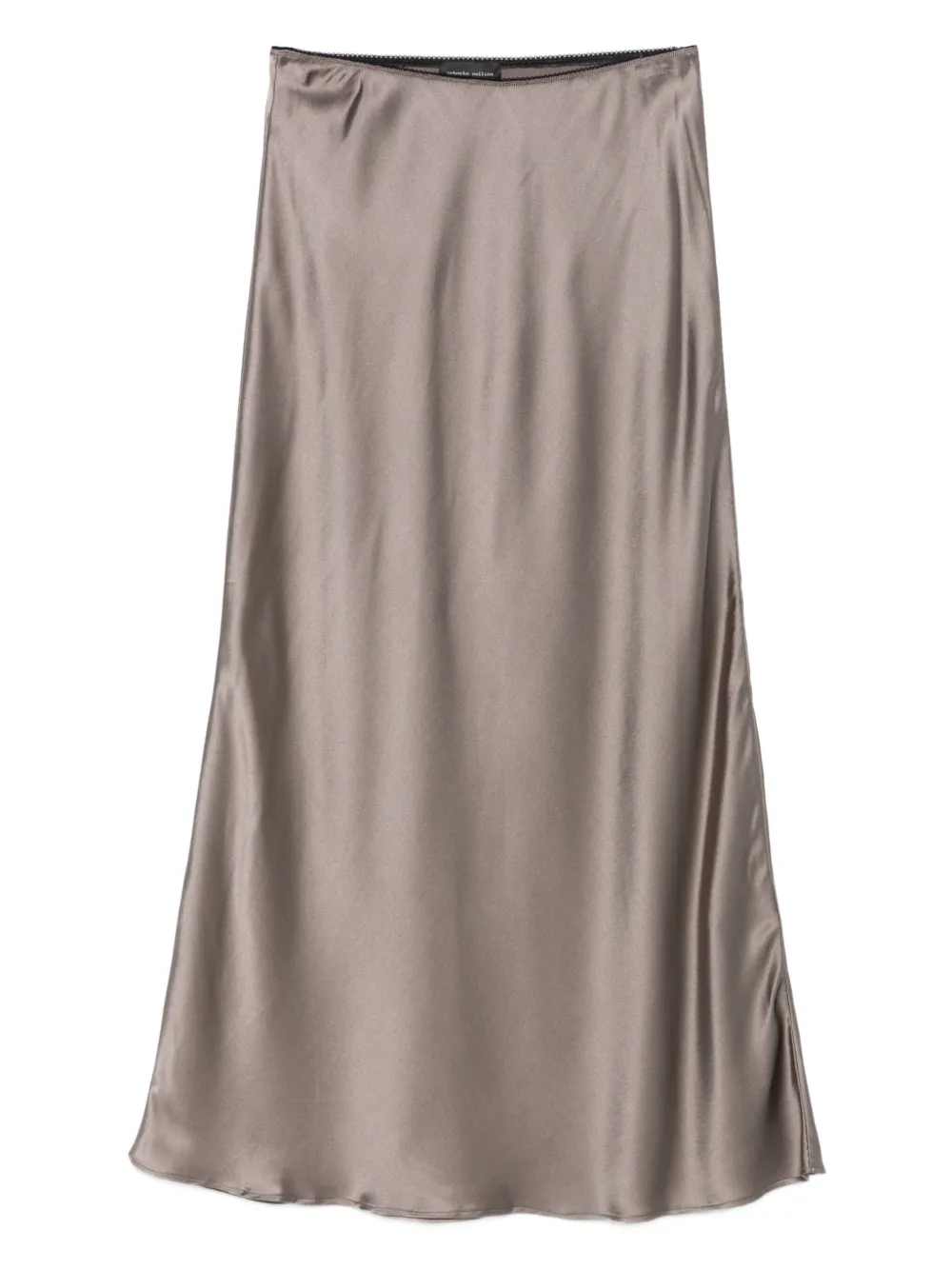 Roberto Collina satin midi skirt | Neutrals | Image 1