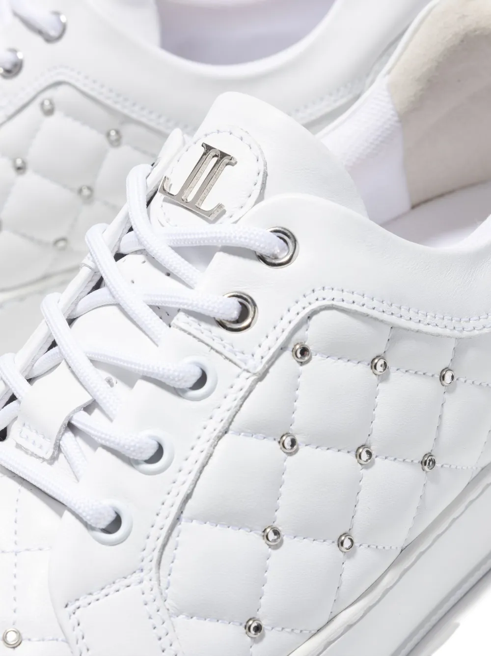 Leandro Lopes Ezio studds-embellishment sneakers White