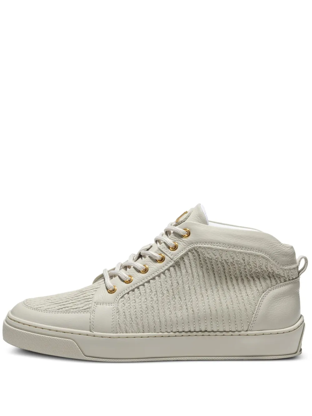 Leandro Lopes Ezio leather sneakers Neutrals