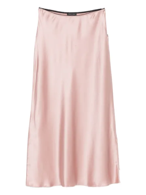 Roberto Collina silk-satin skirt