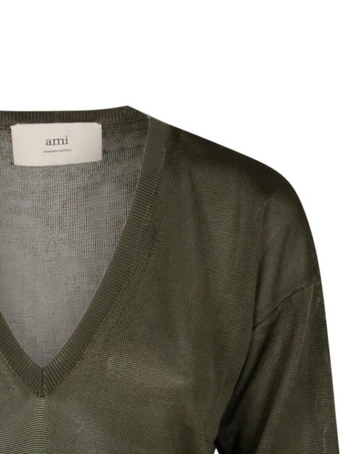 AMIRI v-neck ribbed knit sweater