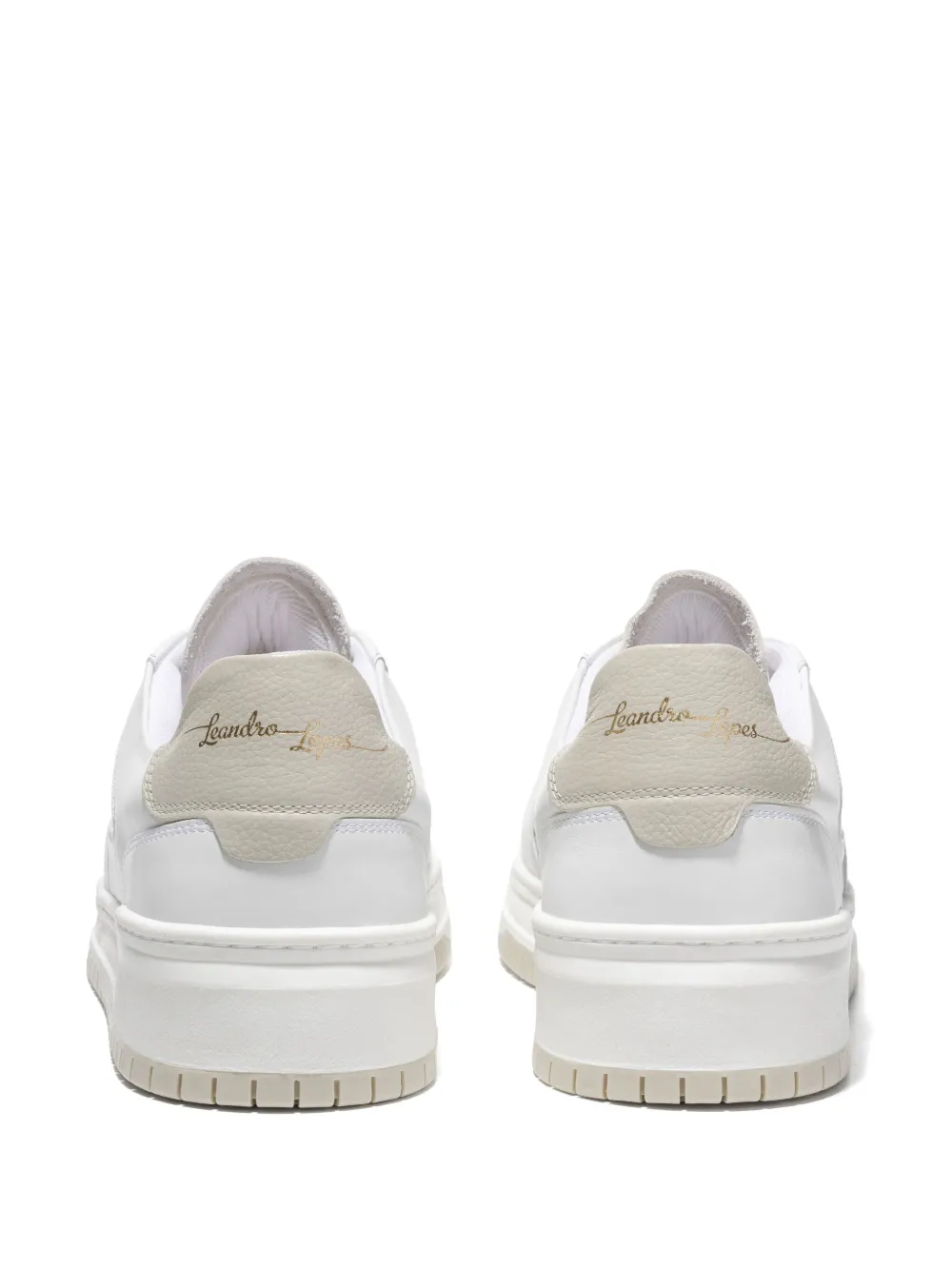 Leandro Lopes quilted lace-up sneakers White