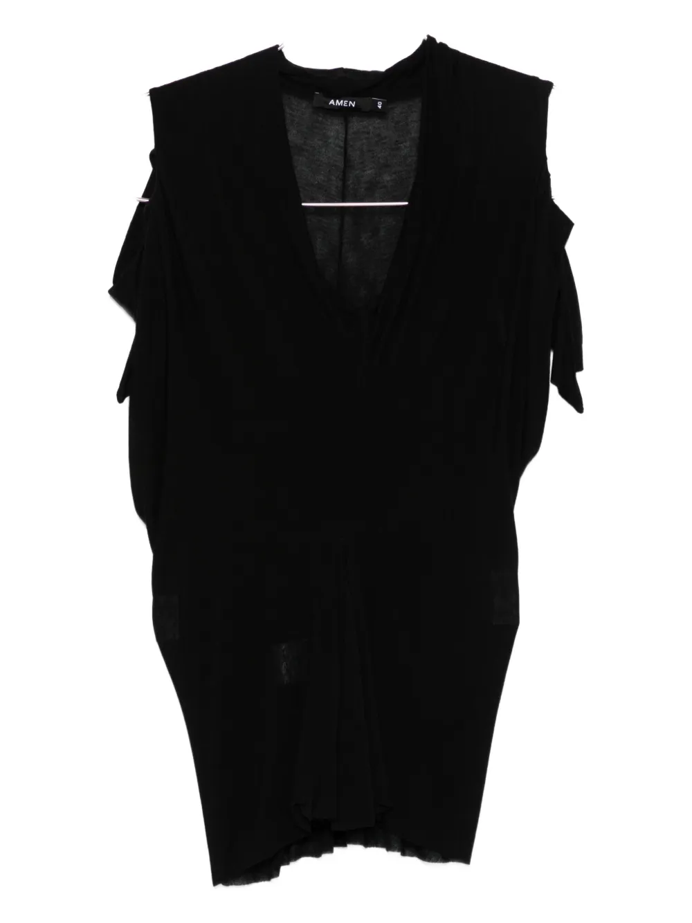 Amen V-neck Top In Black