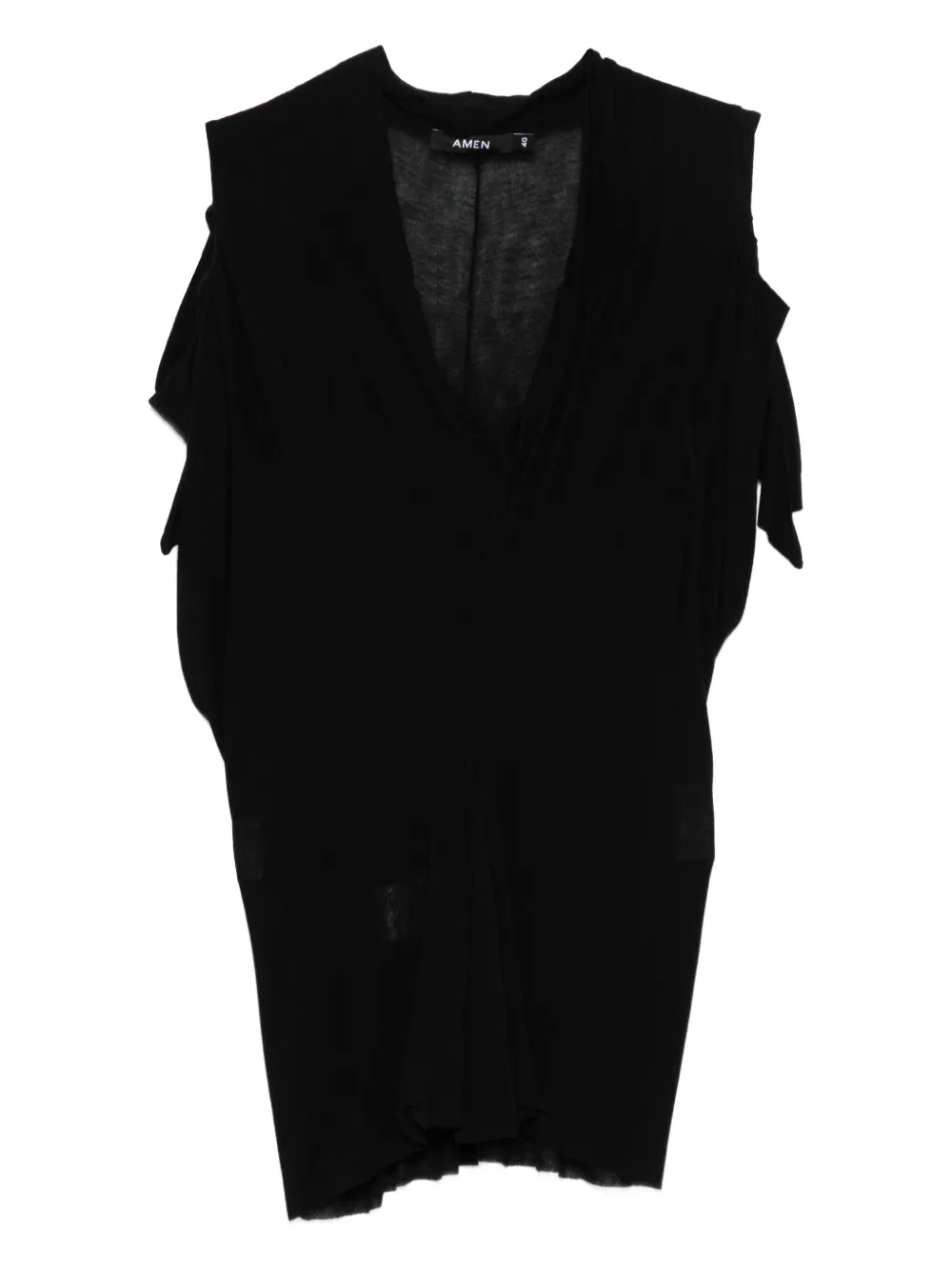 Amen top con cuello en V | negro | Image 1