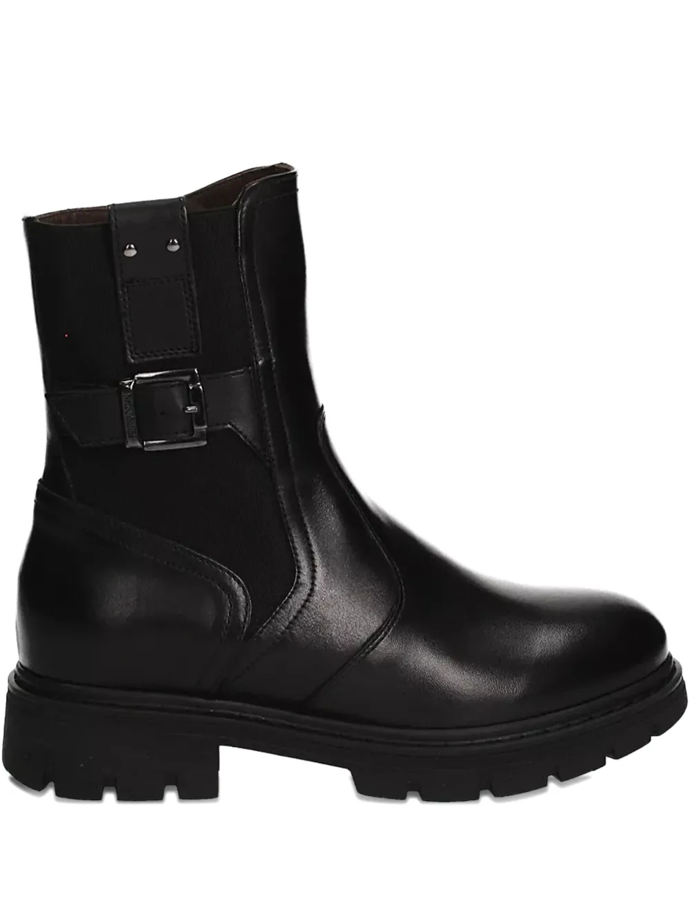 NERO GIARDINI buckle-detail leather boots Black