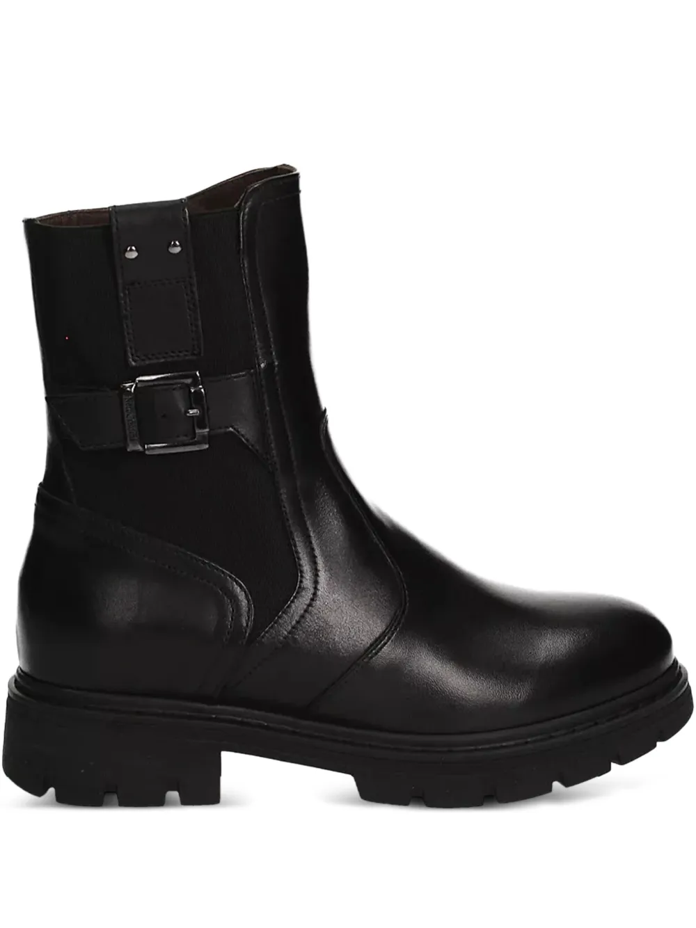 NERO GIARDINI buckle-detail leather boots Black