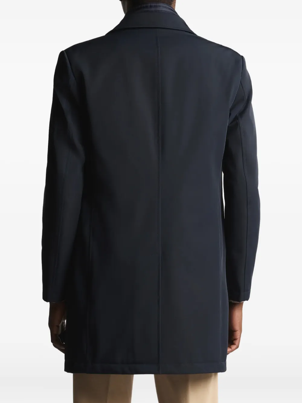 Fay Jas met enkele rij knopen en uitneembare gilet Blauw