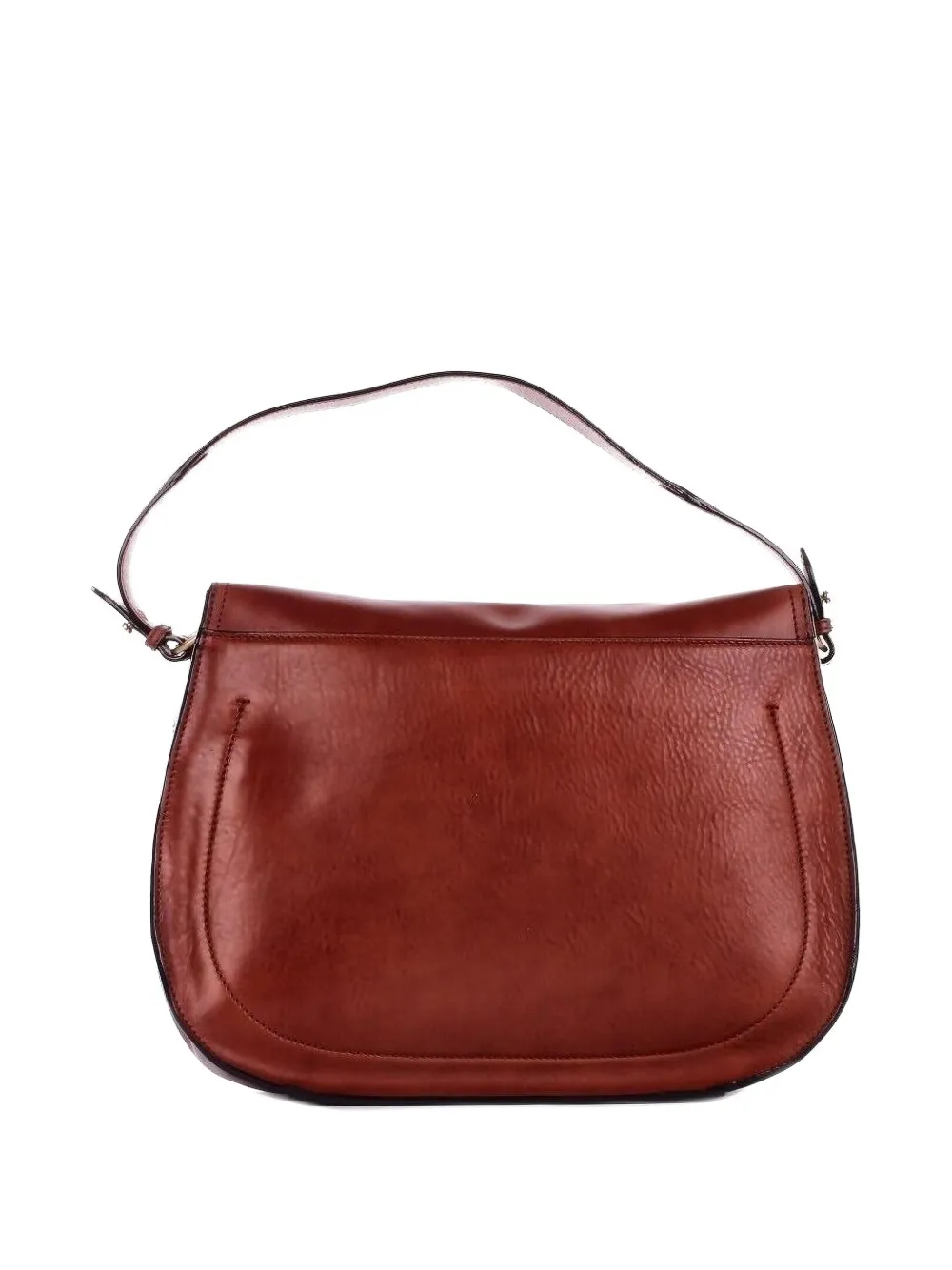 The Bridge buckle-fastening leather shoulder bag - Bruin