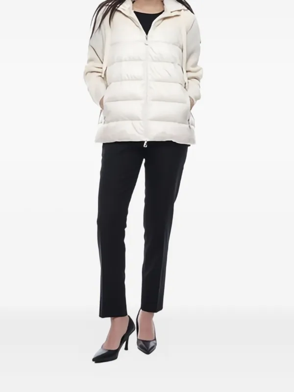 MONCLER ホワイト キルティングジャケット MONCLER ホワイト キルティング ジャケット