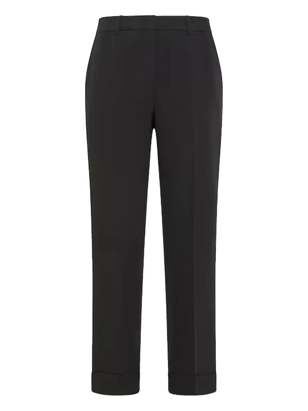 cuffed pleated trousers