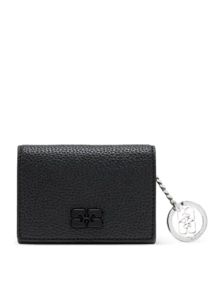 GANNI Bou Logo Card Holder | Black | FARFETCH