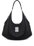 GANNI hardware-detail shoulder bag - Black