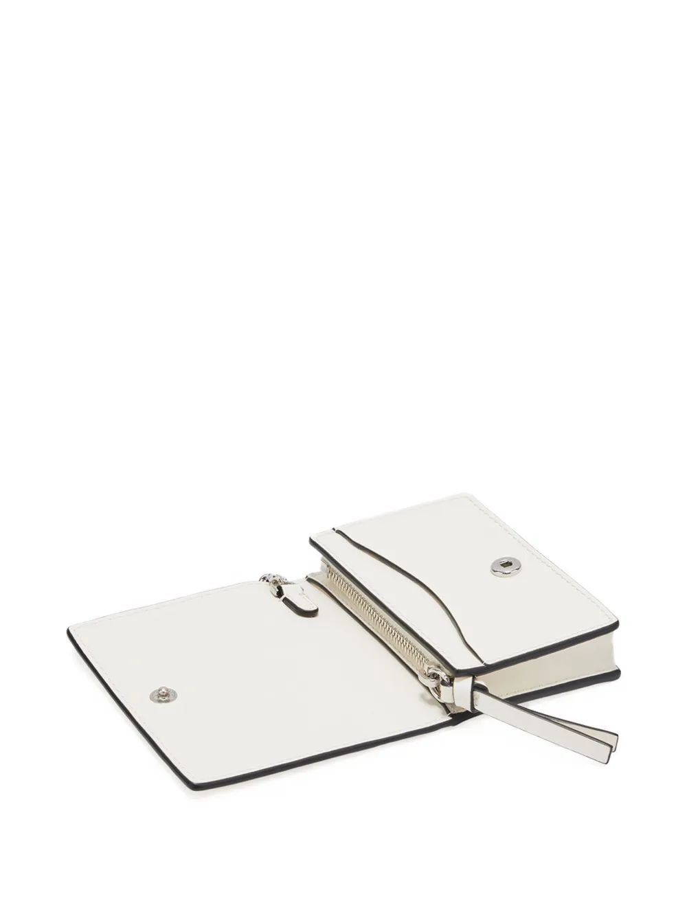 GANNI Kitty portemonnee met sleutelhanger Beige