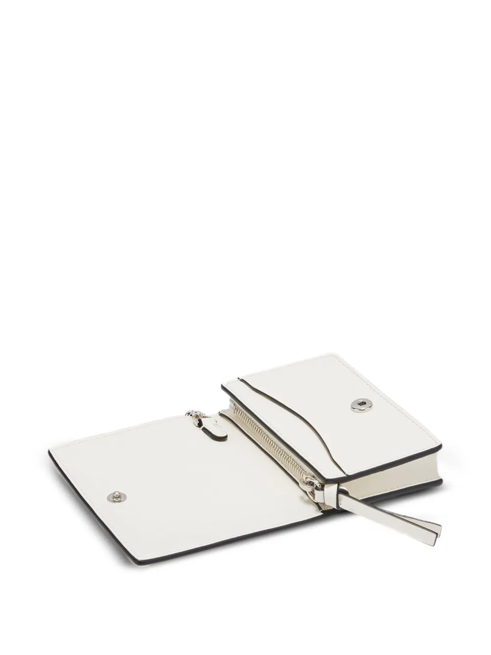  Ganni Kitty Keychain Wallet - Neutrals 