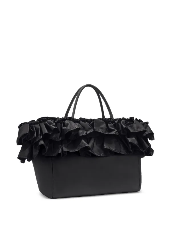 GANNI ラッフル ショルダーバッグ | ブラック | FARFETCH JP