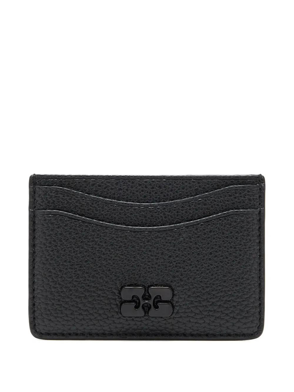 GANNI Bou logo card holder - Nero