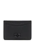 GANNI Bou logo card holder - Black