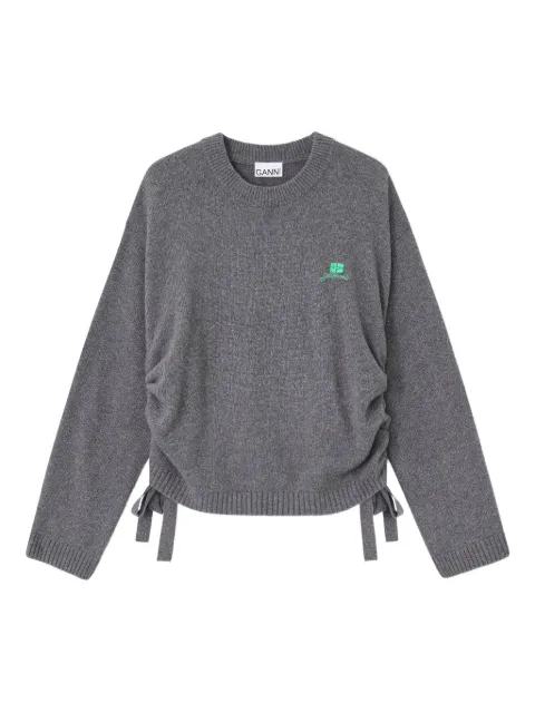 GANNI drawstring sweater