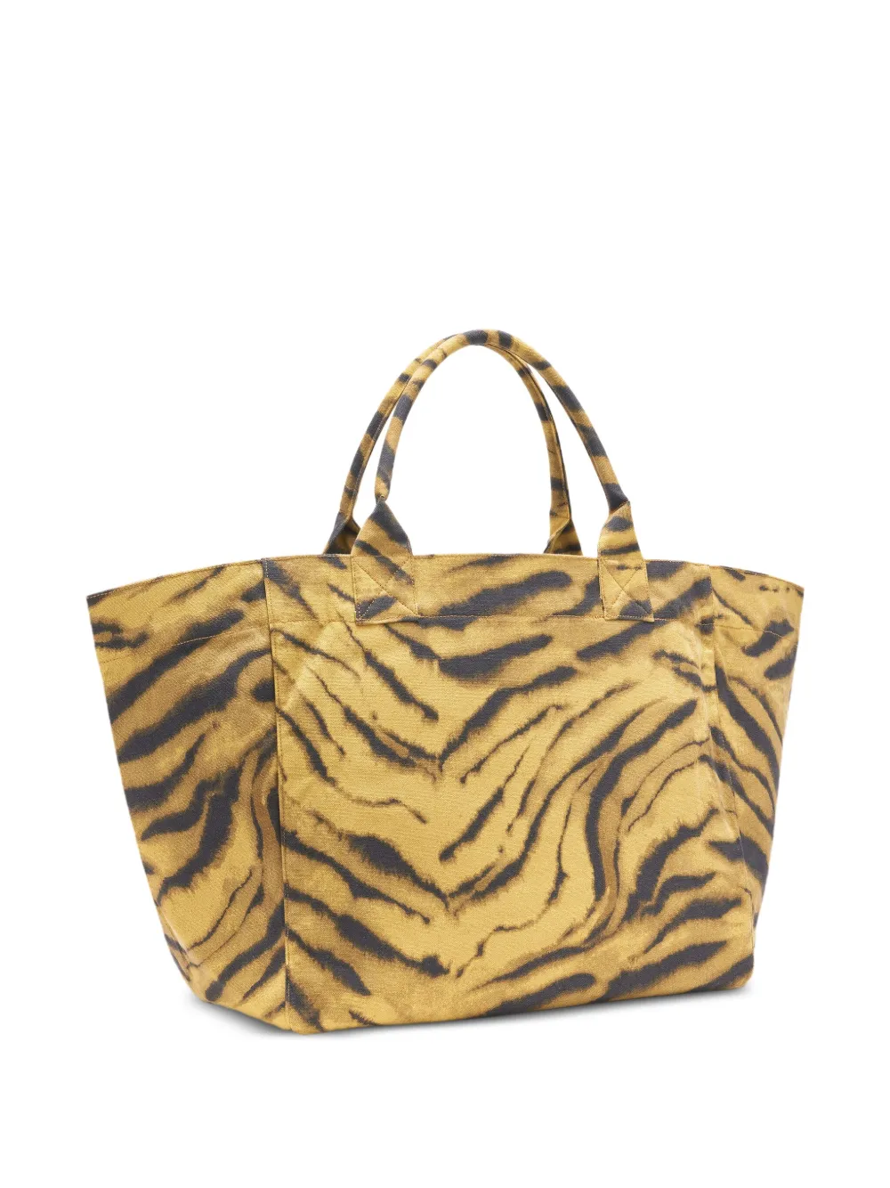 Ganni Recycled Cotton Xxl Tote Bag In Yellow