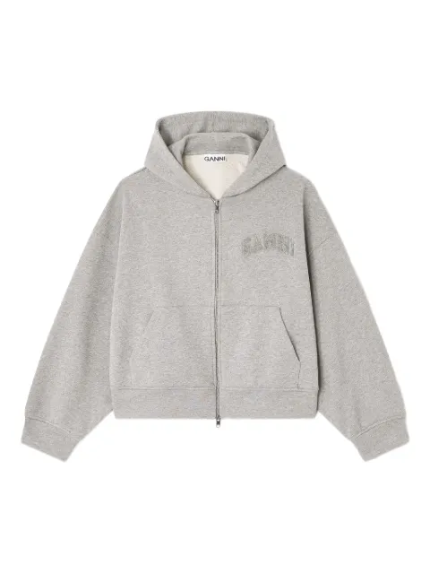 GANNI hooded zip sweatshirt