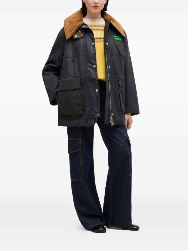 GANNI コーデュロイカラーコート | ブルー | FARFETCH JP
