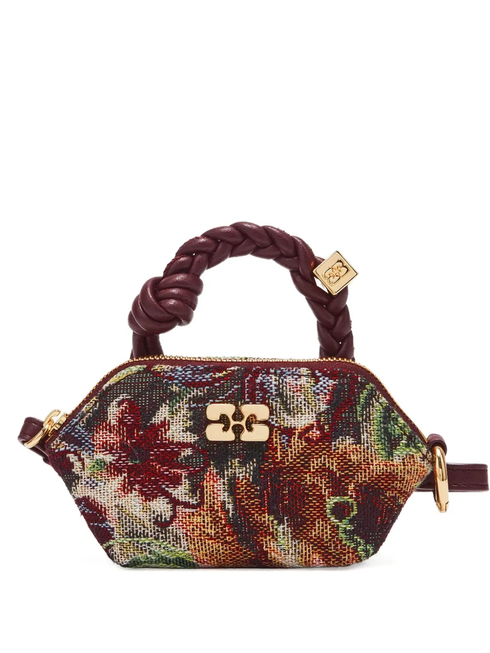 GANNI Tapestry Nano ミニバッグ - レッド GANNI Tapestry Nano ミニバッグ - レッド