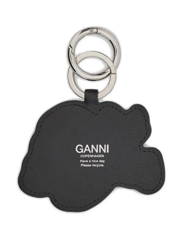GANNI Blue Puppy Keyring | Black | FARFETCH IL