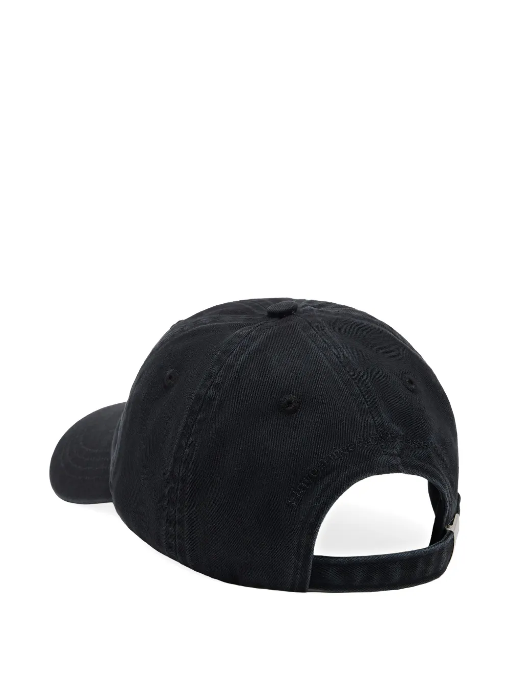 GANNI Puppy embroidered logo baseball cap - Zwart