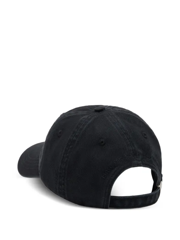 GANNI Puppy Embroidered Logo Baseball Cap | Black | FARFETCH