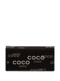 CHANEL Pre-Owned 2002-2003 Denim Coco Flap Wallet long wallets - Black