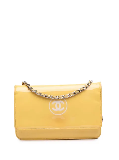 CHANEL Pre-Owned 2012-2013 CC Patent Wallet On Chain crossbody bag