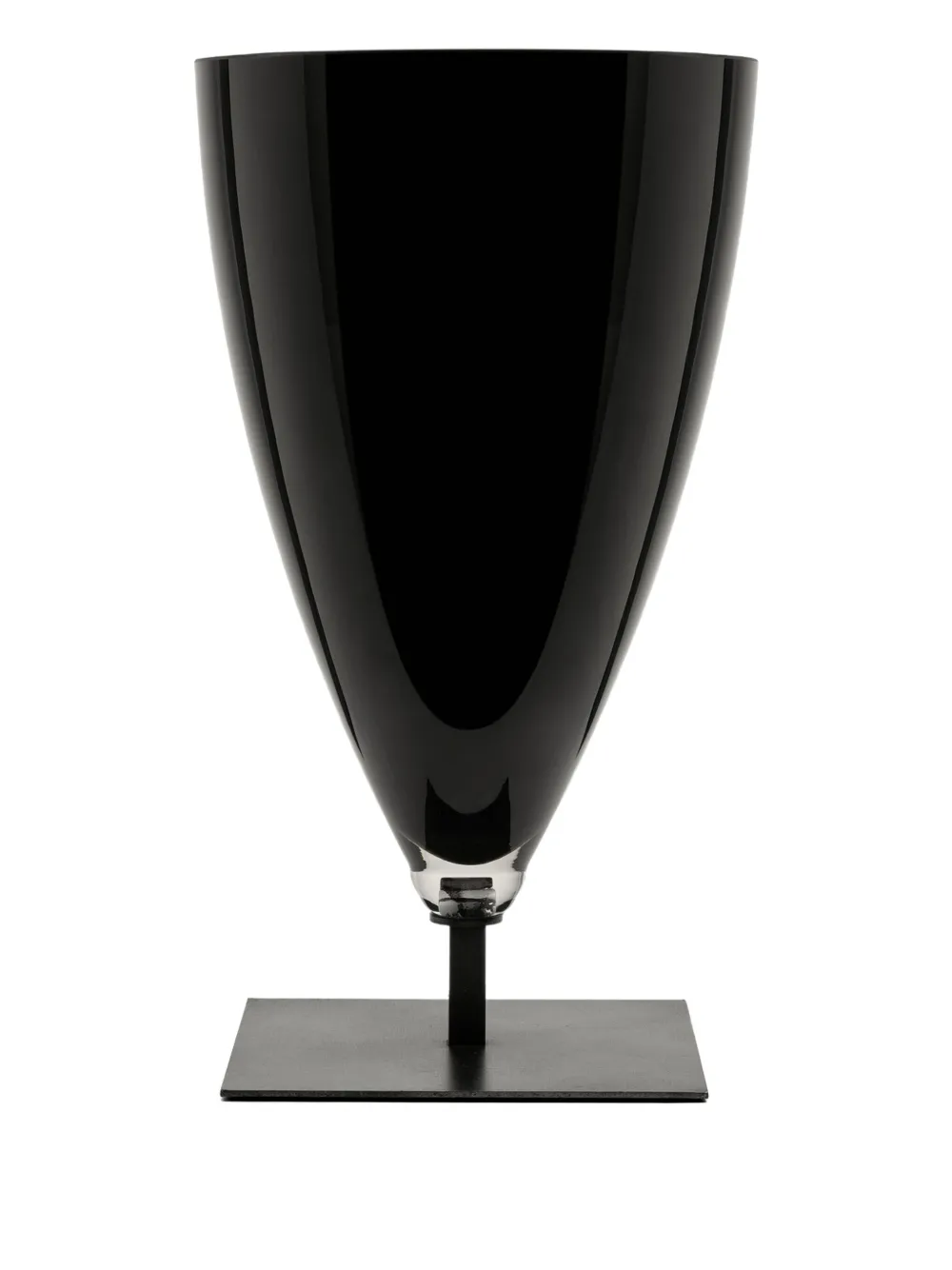 Produzione Privata Basequadra conical base vase (18cm x 31cm) - Zwart