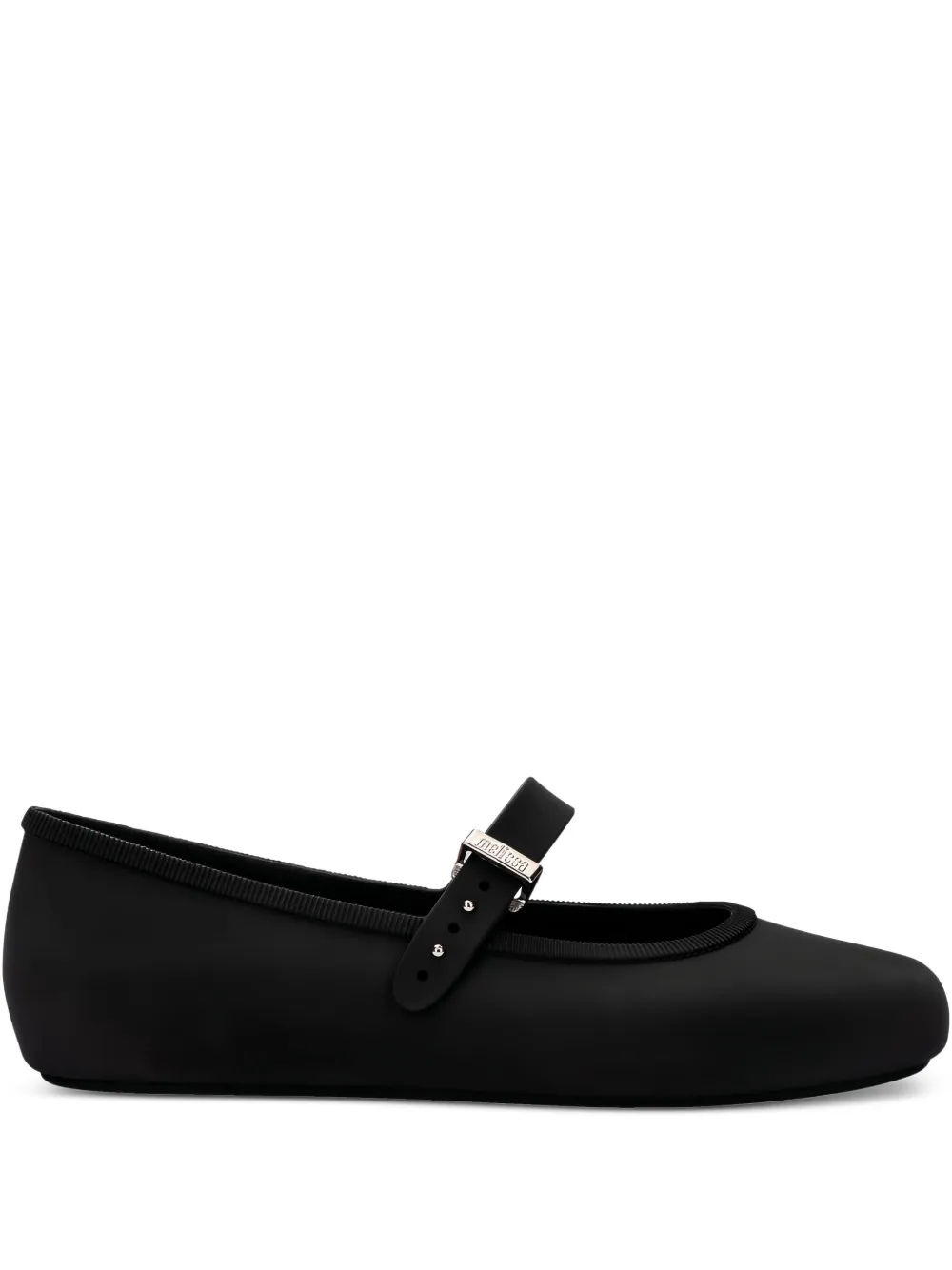 Melissa Soft Buckle-strap Ballerinas In Black