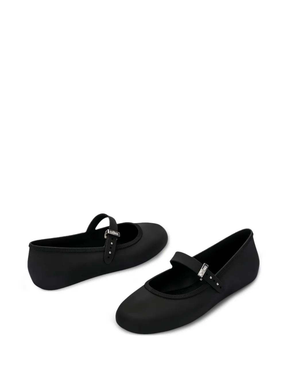 Melissa Soft Buckle-strap Ballerinas In Black