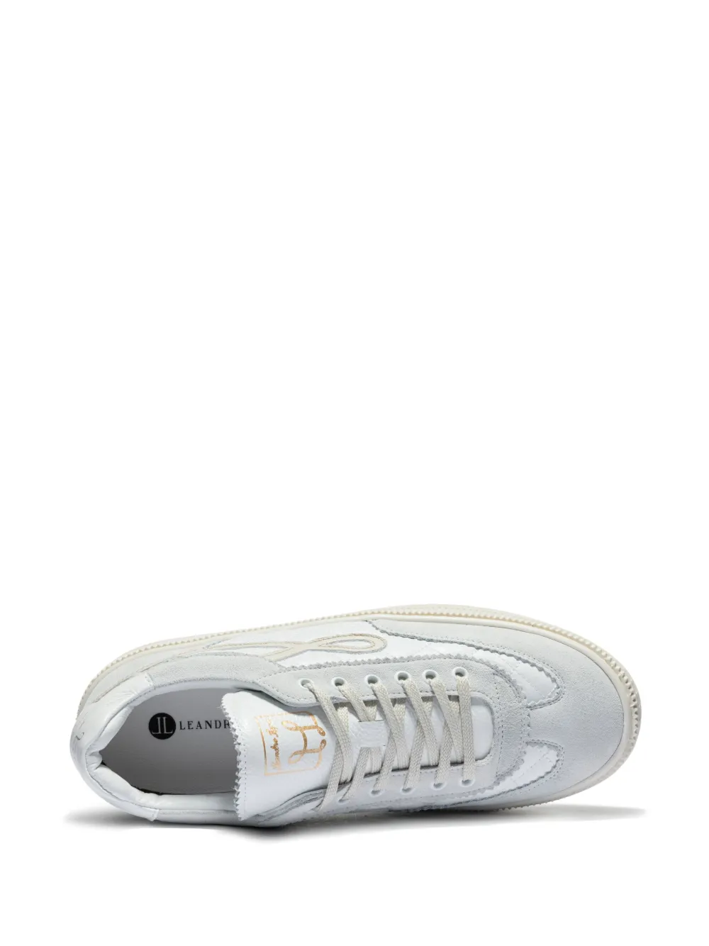 Leandro Lopes London quilted logo sneakers White