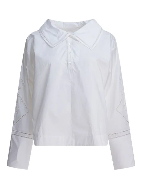 Soeur Guillemette broderie-anglaise shirt