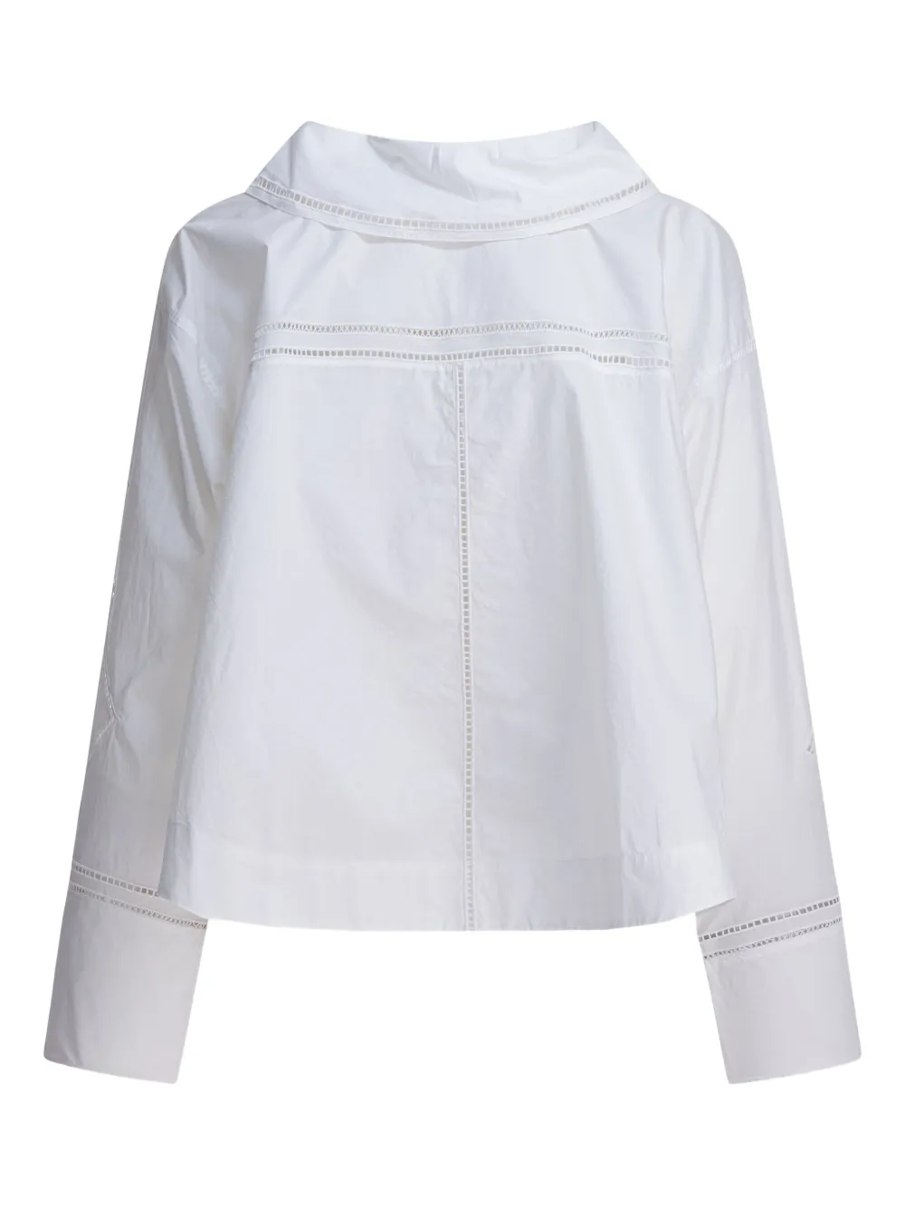 Soeur Guillemette broderie-anglaise shirt - Wit