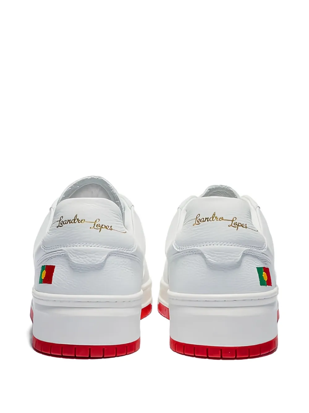 Leandro Lopes Tony embroidered-flag sneakers White