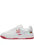 Leandro Lopes Tony embroidered-flag sneakers - White