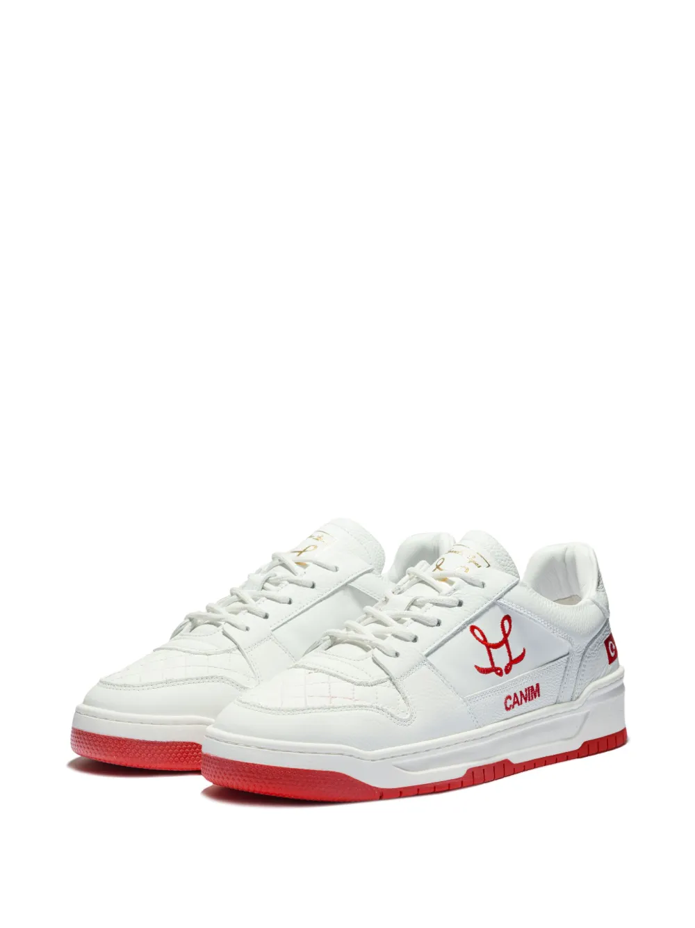Leandro Lopes Tony embroidered-logo sneakers White