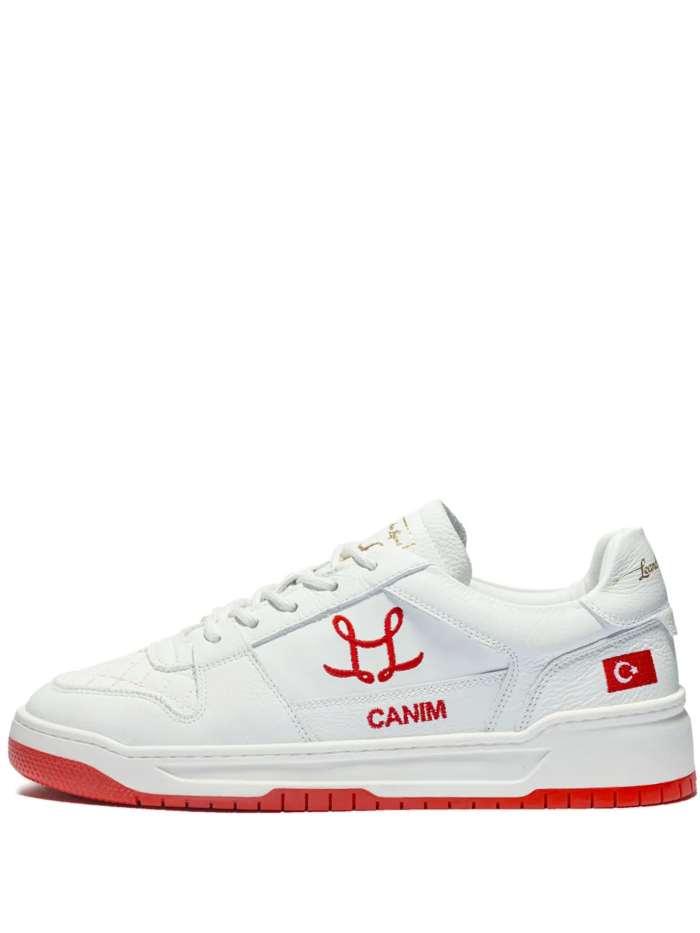 Leandro Lopes Tony embroidered-logo sneakers White