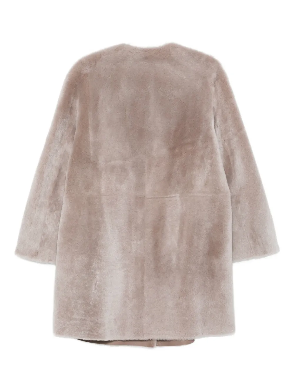 Manzoni 24 shearling leather coat - Beige
