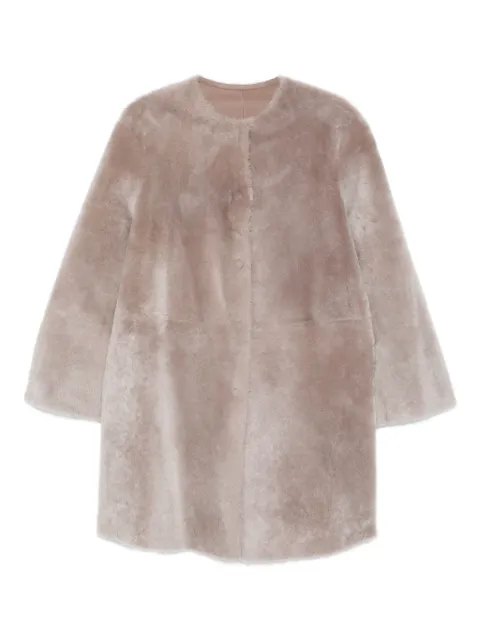 Manzoni 24 shearling leather coat