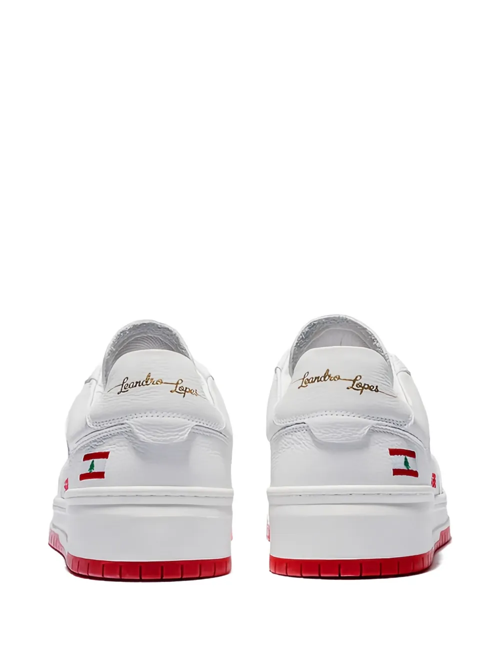  Leandro Lopes Lace-up Low-top Sneakers - White 
