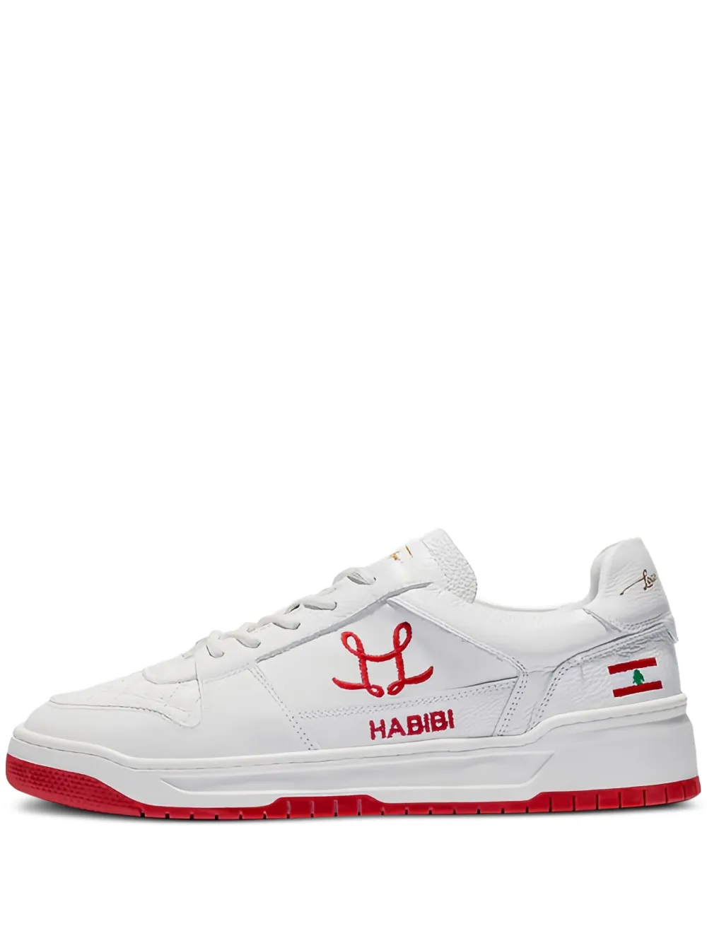 Leandro Lopes lace-up low-top sneakers | White | Image 1