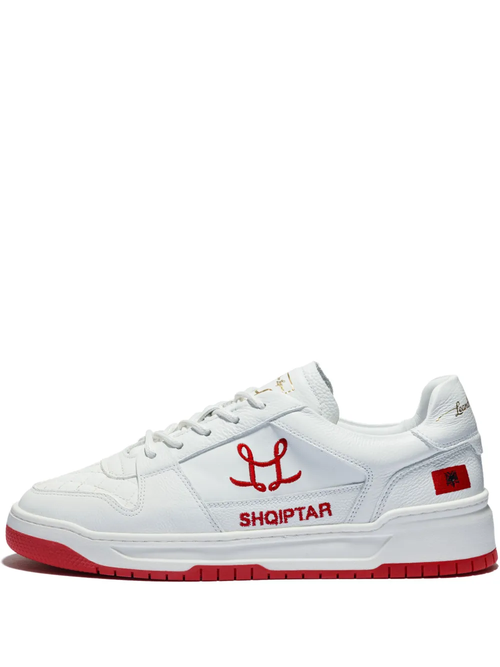 Leandro Lopes Tony embroidered-logo sneakers White