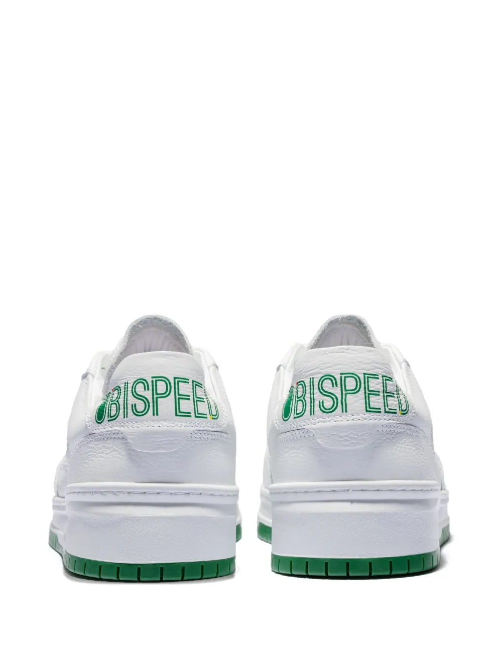 Leandro Lopes Tony arrow-detail leather sneakers White